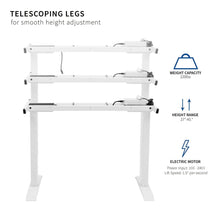 Load image into Gallery viewer, Height Adjustable Standing Desk Frame
