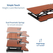 Load image into Gallery viewer, Height Adjustable Standing Gaming Desk On Desk Converter
