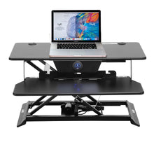 Load image into Gallery viewer, Height Adjustable Electric Standing Gaming Desk On Desk Converter
