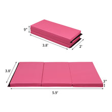 Load image into Gallery viewer, Gymnastics Mats Thick Landing Mat Floor Exercise Mat Tumbling Mat Soft and Firm 4&#39;x6&#39;x3&#39;&#39; Pink
