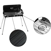 Load image into Gallery viewer, Liquid Propane BBQ Gas Grill,Barbecue Grill Outdoor Cooking Camping Stove Portable Stainless Steel,Orange
