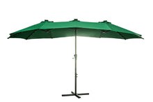 Load image into Gallery viewer, Oversize Outdoor Market Patio Umbrella -15 x 8.8&#39; Solar Lighted 48 Led Light -(Base is not included)
