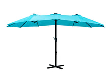 Load image into Gallery viewer, Oversize Outdoor Market Patio Umbrella -15 x 8.8&#39; Solar Lighted 48 Led Light -(Base is not included)
