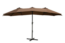 Load image into Gallery viewer, Oversize Outdoor Market Patio Umbrella -15 x 8.8&#39; Solar Lighted 48 Led Light -(Base is not included)
