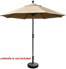 Load image into Gallery viewer, Umbrella Base Water Filled Stand Market Patio Outdoor Heavy Duty Umbrella Holder Black
