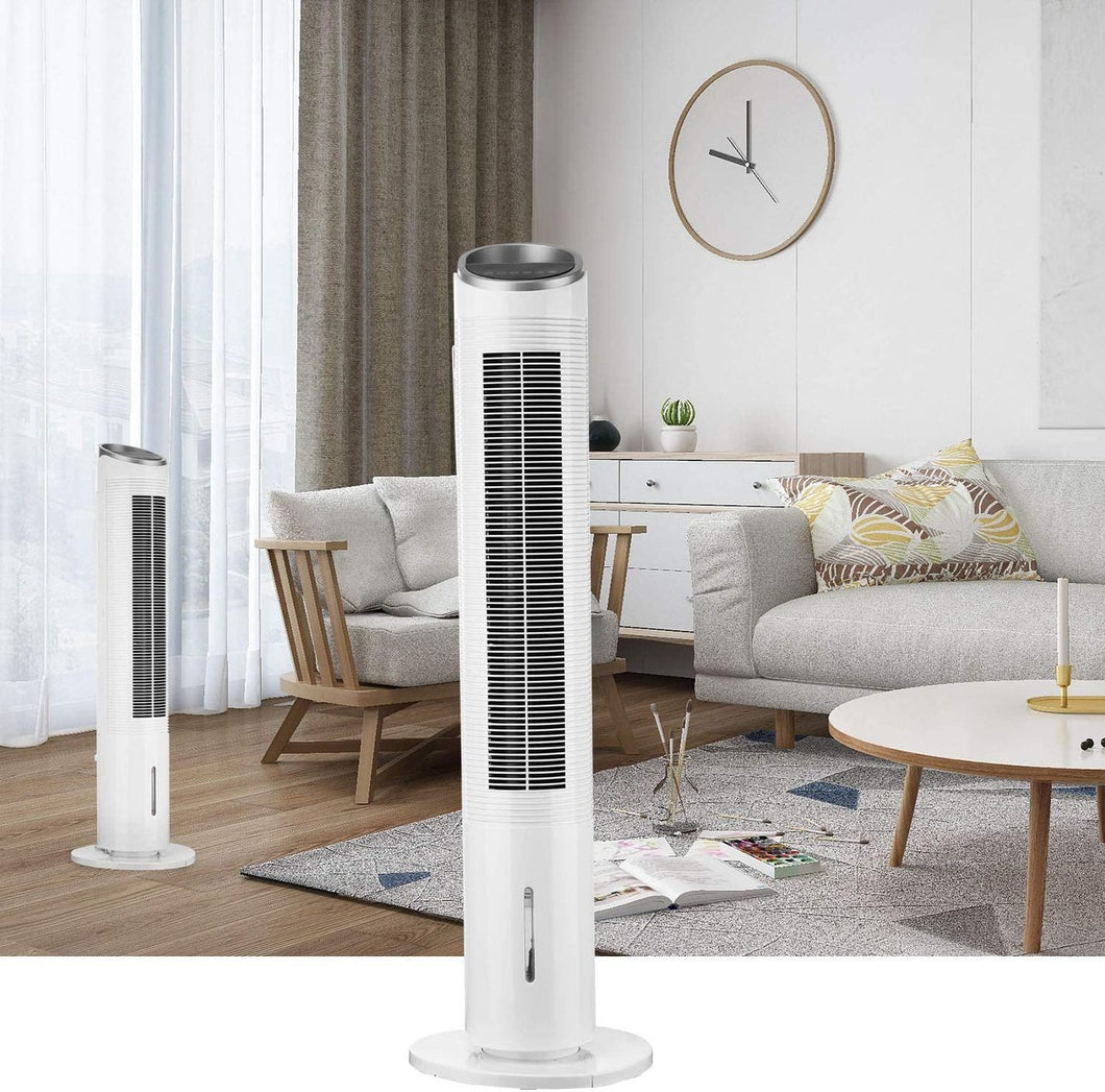 Portable Air Cooler Fans Oscillating for Bedroom, Premium Tower Cooling Fan with Water Tank, Remote Control, 39.4inch