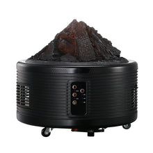 Load image into Gallery viewer, Portable Electric Heater 1500W 3 Quartz Infrared Tubes Thermostat With Remote Control Shape of a volcano Overheat protection 12 Timer
