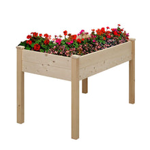 Load image into Gallery viewer, Wood Raised Garden Bed Vegetable Flower Planter with Legs
