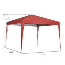 Load image into Gallery viewer, Canopy Tent 10x10 Pop Up Canopy Outdoor Canopies Super Compact Canopy Portable Tent Popup Beach Canopy Shade Canopy Tent with Wheeled Carry Bag
