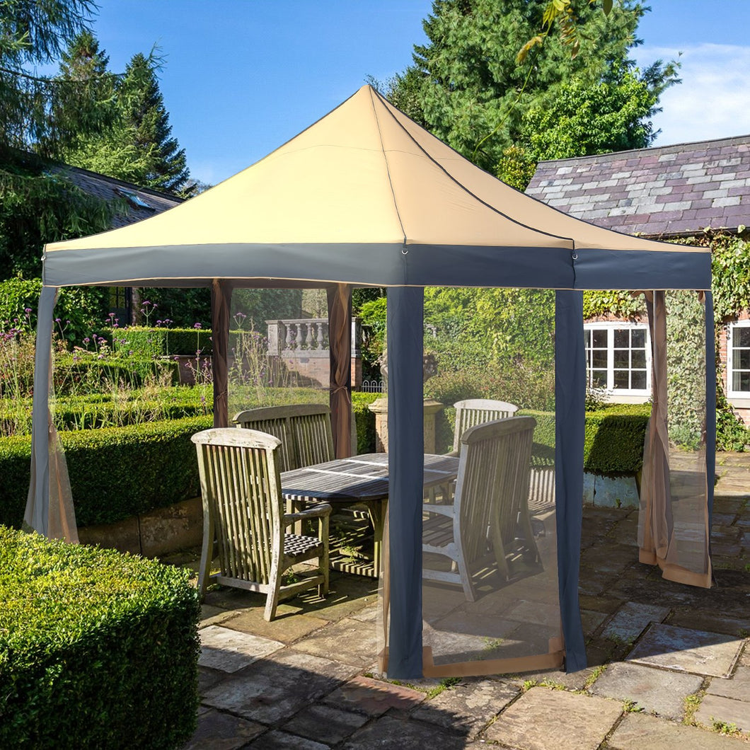 8-Sided Outdoor Pop-Up Canopy with Sidewalls