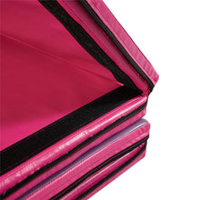 Load image into Gallery viewer, PU 4&#39;x8&#39;x2&#39; Leather Gymnastics Folding Mat - magenta/purple rectangle
