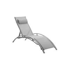 Load image into Gallery viewer, Outdoor Beach Chaise Lounge Set of 2 Chaise Patio Chairs, Pool Lounge Chair, Lounge Chairs for Outside with Headrest and Low Armrests
