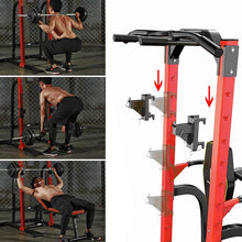 Load image into Gallery viewer, Power Tower Heavy Duty Gym Power Multi-Function Home Strength Training Tower Dip Stand Pull up Workout Station Bar
