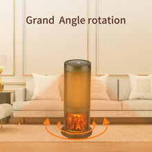 Load image into Gallery viewer, Electric Heater, Two-speed heating and Overheat protection with Timing Function, Can rotate the head at 45 degrees, Black
