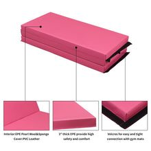 Load image into Gallery viewer, Gymnastics Mats Thick Landing Mat Floor Exercise Mat Tumbling Mat Soft and Firm 4&#39;x6&#39;x3&#39;&#39; Pink
