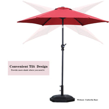 Load image into Gallery viewer, 7.5FT Patio Umbrella Outdoor Table Umbrella, Market Umbrella with Push Button Tilt and Crank for Garden, Lawn, Deck, Backyard &amp; Pool
