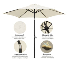 Load image into Gallery viewer, 9FT Patio Umbrella Outdoor Table Umbrella,Market Umbrella with Push Button Tilt and Crank for Garden, Lawn, Deck, Backyard &amp; Pool
