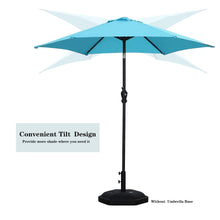 Load image into Gallery viewer, 7.5FT Patio Umbrella Outdoor Table Umbrella, Market Umbrella with Push Button Tilt and Crank for Garden, Lawn, Deck, Backyard &amp; Pool
