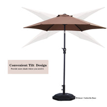 Load image into Gallery viewer, 7.5FT Patio Umbrella Outdoor Table Umbrella, Market Umbrella with Push Button Tilt and Crank for Garden, Lawn, Deck, Backyard &amp; Pool
