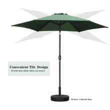 Load image into Gallery viewer, 9FT Patio Umbrella Outdoor Table Umbrella,Market Umbrella with Push Button Tilt and Crank for Garden, Lawn, Deck, Backyard &amp; Pool
