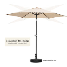 Load image into Gallery viewer, 9FT Patio Umbrella Outdoor Table Umbrella,Market Umbrella with Push Button Tilt and Crank for Garden, Lawn, Deck, Backyard &amp; Pool
