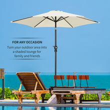 Load image into Gallery viewer, 7.5FT Patio Umbrella Outdoor Table Umbrella, Market Umbrella with Push Button Tilt and Crank for Garden, Lawn, Deck, Backyard &amp; Pool
