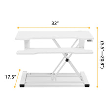 Load image into Gallery viewer, Height Adjustable Standing Gaming Desk On Desk Converter
