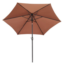 Load image into Gallery viewer, 9FT Patio Umbrella Outdoor Table Umbrella,Market Umbrella with Push Button Tilt and Crank for Garden, Lawn, Deck, Backyard &amp; Pool
