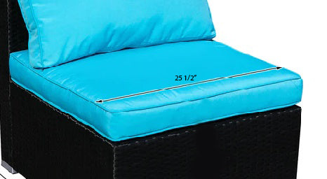 Patio Furniture - Seat cushion (Blue)