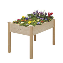 Load image into Gallery viewer, Wood Raised Garden Bed Vegetable Flower Planter with Legs
