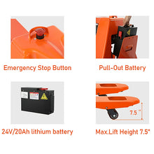 Load image into Gallery viewer, Full Electric Lithium Battery Pallet Jack 3300 lbs Cap. 48&quot; x 27&quot; Fork
