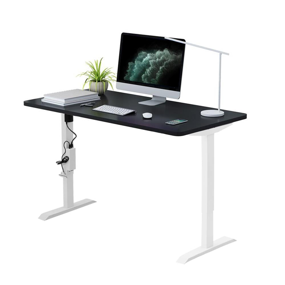 Stand up Desk Frame Single Motor Height Adjustable Sit Stand Standing Desk Base Workstation Black